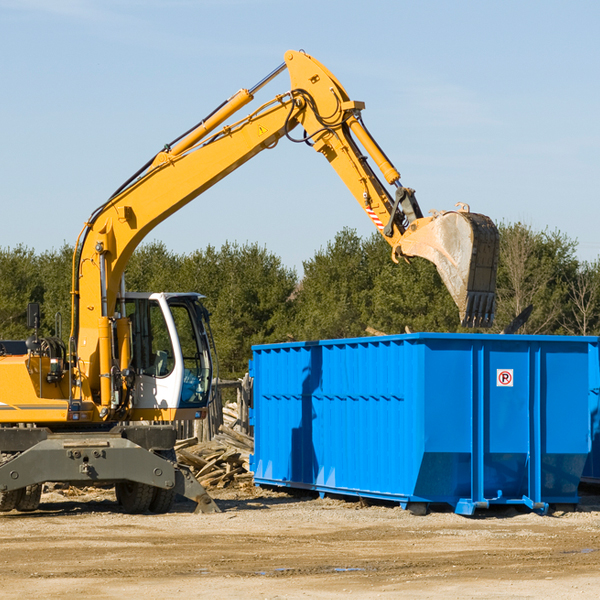 what size residential dumpster rentals are available in Bendon MI